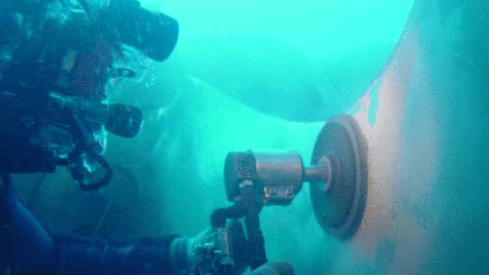 UNDERWATER HULL CLEANING AND PROPELLER POLISHING OF MT ALMI HORIZON IN ABIDJAN, IVORY COAST